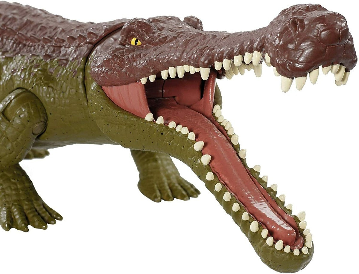 Jurassic World- Sarcosuchus Mega Morso, Dinosauro di Circa 40 cm