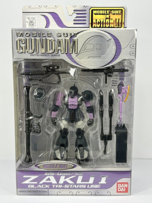 Bandai Mobile Suit (MS) in Action!! MIA Black Tri-Stars -only old Zaku (No.3 Gaia machine)