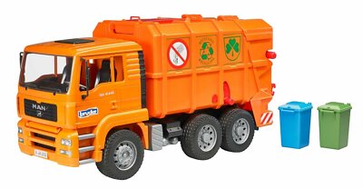 BRUDER 02760 – MAN TGA Trasporto Rifiuti arancione