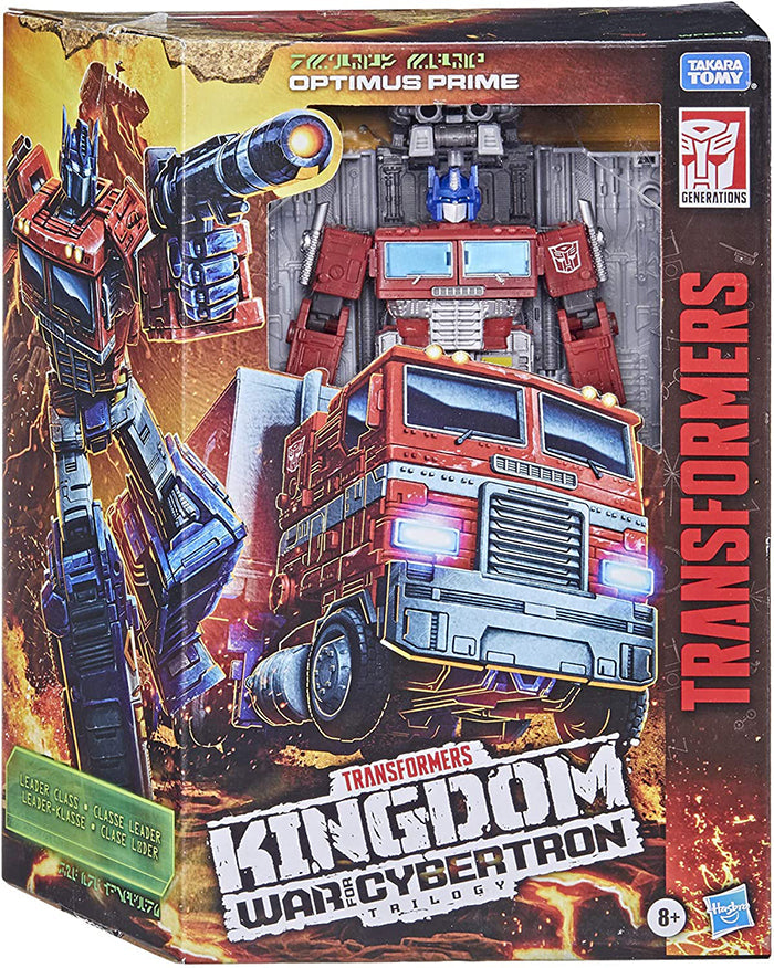 Transformers Generations War for Cybertron: Kingdom Action Figur Leader Class Optimus Prime