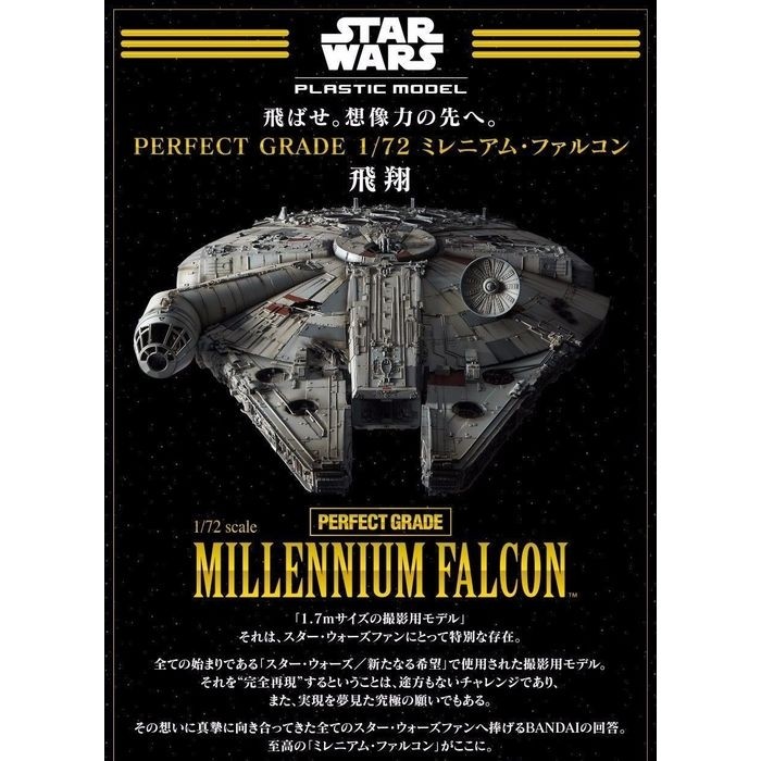 Star Wars Millennium Falcon Model Kit Perfect Grade