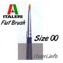 Italeri Size 00 Synthetic Flat Brush