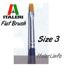 Italeri Size 3 Synthetic Flat Brush