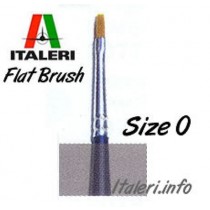 Italeri Size 0 Synthetic Flat Brush