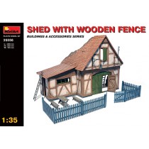 Shed With Wooden Fence