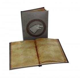 Game of Thrones stark notebook w/light