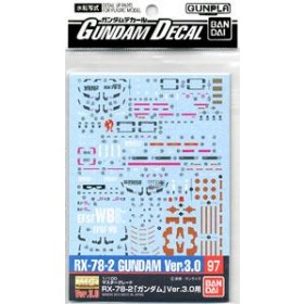 Gundam Decal (MG) for Gundam Ver.3.0 (Gundam Model Kits)