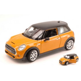 New Mini Cooper Hatch 2014 Ochre W/ Black Roof by Welly