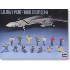 U.S. Navy Pilot / Deck Crew Set A by Hasegawa