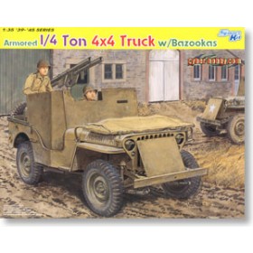 WW.II USA 1/4-ton 4x4 Light Armoured Vehicle w/Bazooka 