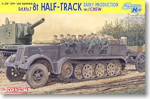 German Sd.Kfz.7 8t Half Truck Early Production w/Crew 