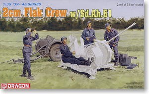 2cm Flak Crew w/Sd. Ah. 51 by Dragon