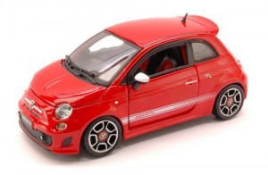 Fiat 500 Abarth 2008 Red by Burago