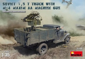 Soviet 1,5 t Truck w/ M-4 Maxim AA Machine Gun