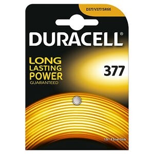 Duracell 377 1.5 B Silver Oxide