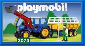 Playmobil 3073 Tractor with Hay Trailer