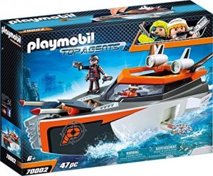 Playmobil Top Agents Motoscafo Turbo Spy Team