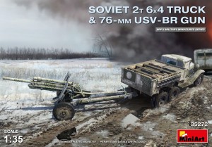 Soviet 2T 6x4 Truck with 76 mm USV-BR Gun
