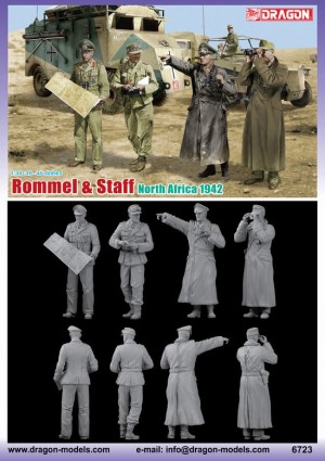 Rommel and His Staff, North Africa 1942
