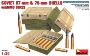Soviet 57-mm & 76-mm Shells w/Ammo Boxes 